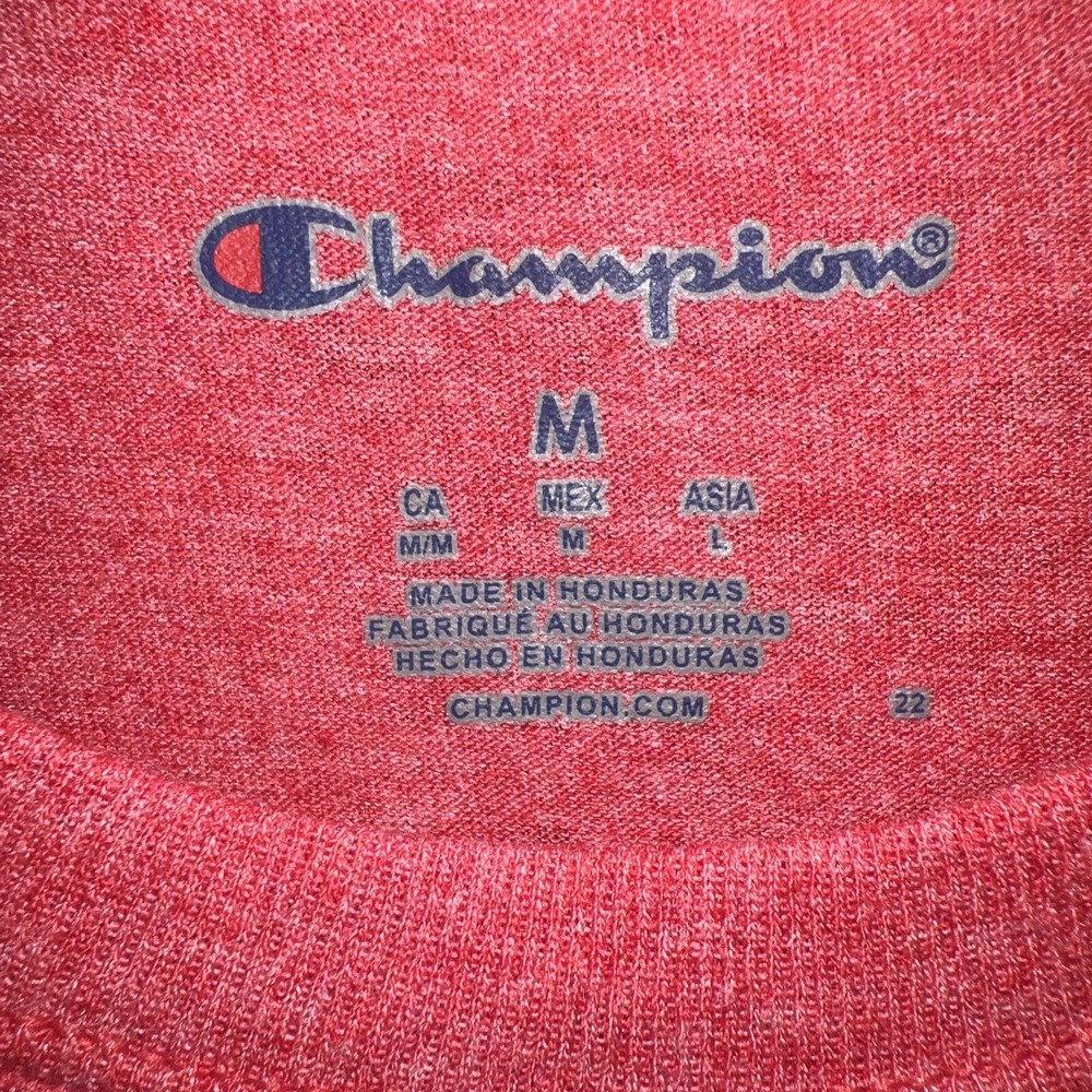 Champion New York Rangers T‎ Shirt Men's Sz M Red Faded Tee NHL - Picture 3 of 8